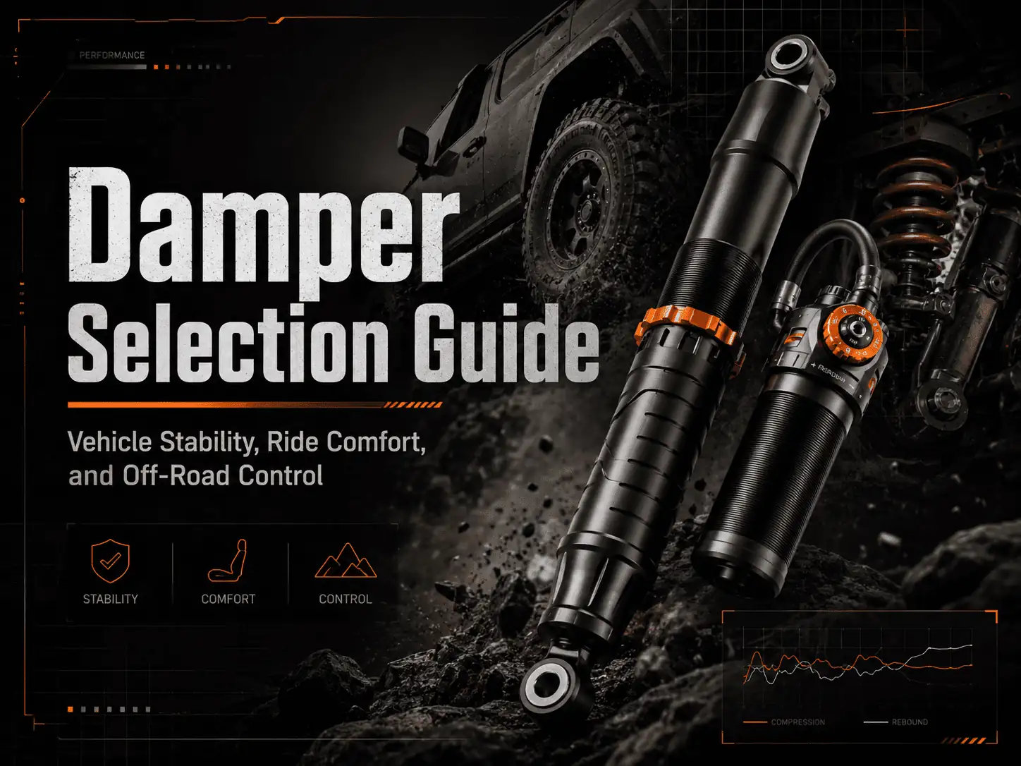 Damper Selection Guide: Vehicle Stability, Ride Comfort, and Off-Road Control